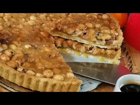 Видео: 🔴ОРЕХОВЫЙ ТАРТ С Карамелью, рассыпчастое тесто, хрустящие орешки, незабываемый десерт.👍