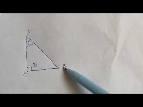 Видео: 7 кл г. Теорема: «катет лежавший напротив угла в 30 градусов равен половине гипотенузы»