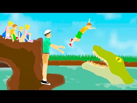 Видео: СВЕЖАЯ ЕДА! СКОРМИЛ МЕЛКИХ КРОКОДИЛУ! ПРОШЕЛ БЕЗУМНЫЙ И УГАРНЫЙ УРОВЕНЬ В ХЭППИ ВИЛС (Happy Wheels)
