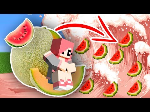 Видео: ЦУНАМИ ИЗ АРБУЗА ПРОТИВ ДОМА ИЗ ДЫНИ В МАЙНКРАФТ
