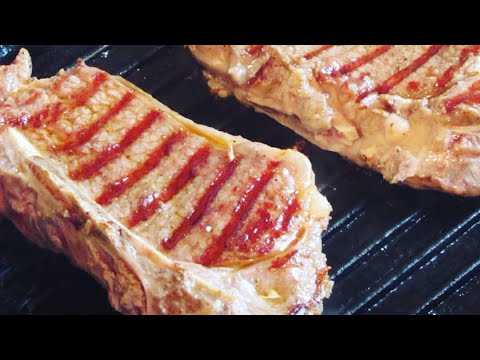 Видео: Как приготовить стейк из телятины на сковороде гриль Биол