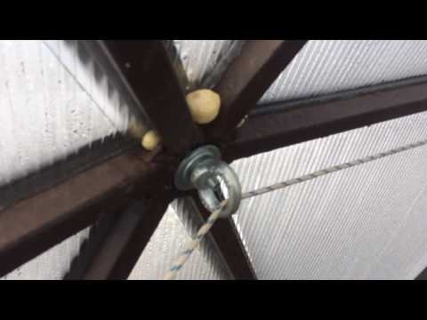 Видео: купольная теплица (оранжерея) - 2 часть