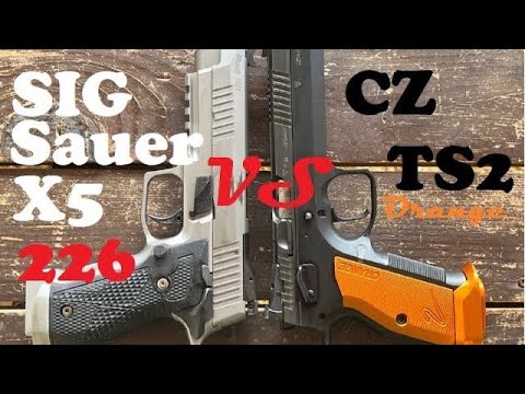 Видео: Sig Sauer P226 X5 vs CZ TS2 Orange - кто победит? Два топовых пистолета в детальном обзоре