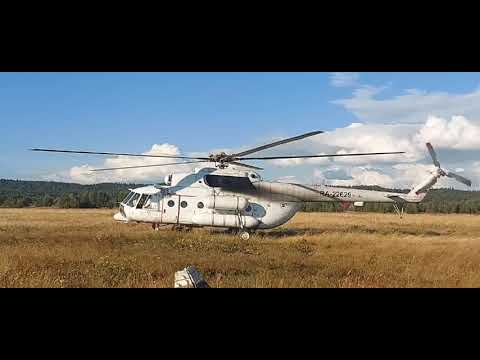 Видео: МИ-8 запуск и взлет. г.Онега