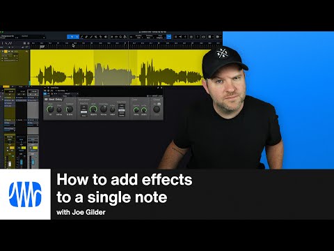 Видео: Как добавить эффекты к отдельной ноте или тексту песни в Studio One Pro | PreSonus