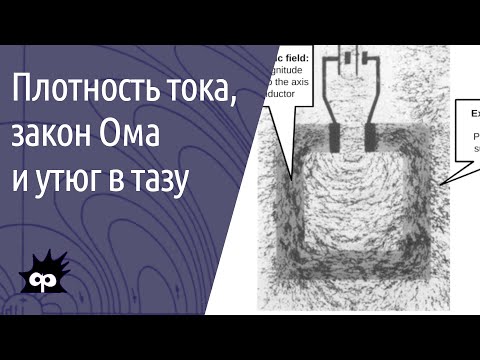 Видео: 10.7.1. Плотность тока, закон Ома и утюг в тазу