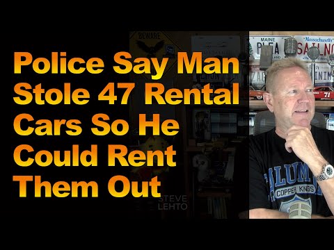 Видео: Полиция сообщает, что мужчина угнал 47 арендованных автомобилей, чтобы сдавать их в аренду