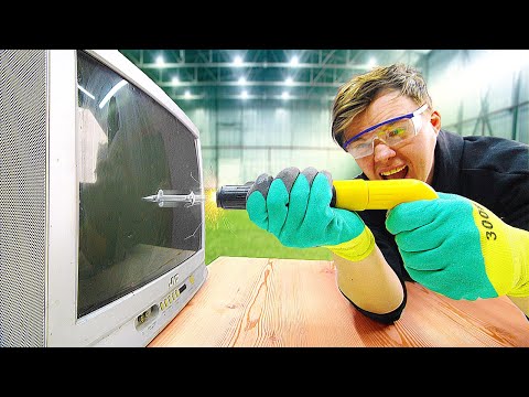 Видео: ПРОБЬЕТ ЛИ ТЕЛЕВИЗОР СТРОИТЕЛЬНЫЙ ПИСТОЛЕТ С АЛИЭКСПРЕСС