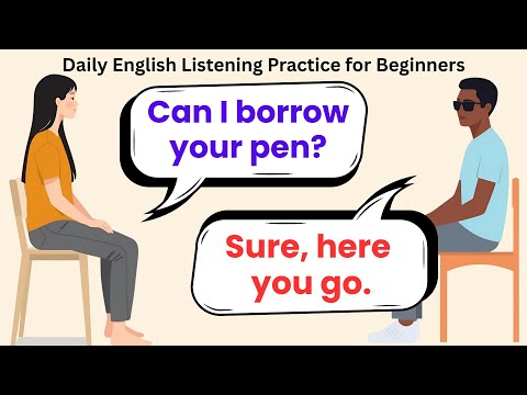 Видео: Ежедневная практика аудирования английского языка для начинающих | Реальные диалоги на английском...