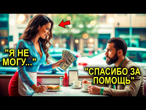 Видео: Он "ЗАБЫЛ" Кошелёк, И Официантка Заплатила За Него Из Зарплаты… Не Подозревая, Что Он Миллионер