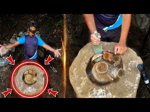 Видео: (Великая охота за сокровищами) Мы нашли огромное сокровище в камне с помощью металлоискателя!