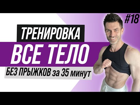 Видео: Тренировка на ВСЕ ТЕЛО дома БЕЗ ПРЫЖКОВ. Для ДЕВУШЕК и МУЖЧИН на пресс, ягодицы, ноги, руки, спину.