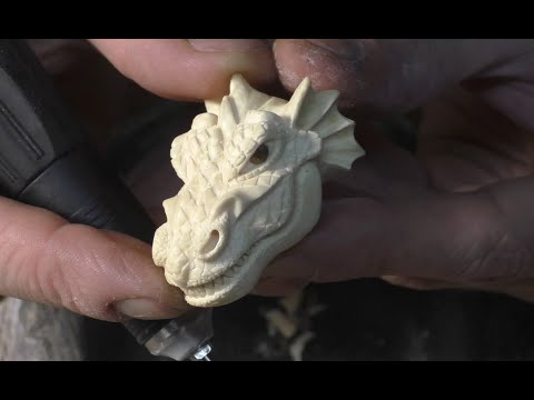 Видео: Резьба по кости .Четки - Дракон