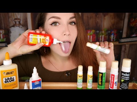 Видео: АСМР Итинг 🍼 КЛЕЙ🥄 ASMR Edible GLUE [PRANK] (No Talking)🥛