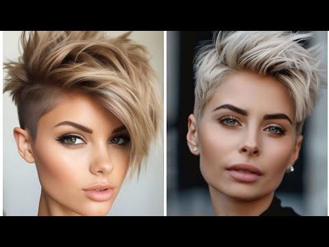 Видео: Последние 40 изображений коротких стрижек для женщин и удлиненного боба-пикси