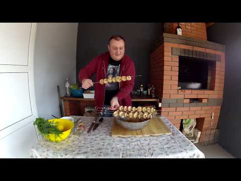 Видео: Шампиньоны на гриле / Как приготовить Шампиньоны / Как мариновать грибы / Как пожарить Шампиньоны