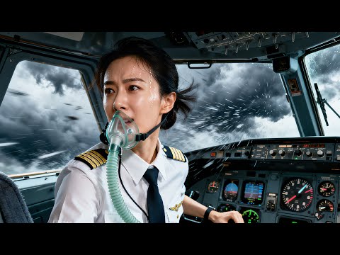 Видео: Ужасный шторм угрожает самолету, отпускная пилот спасает всех пассажиров