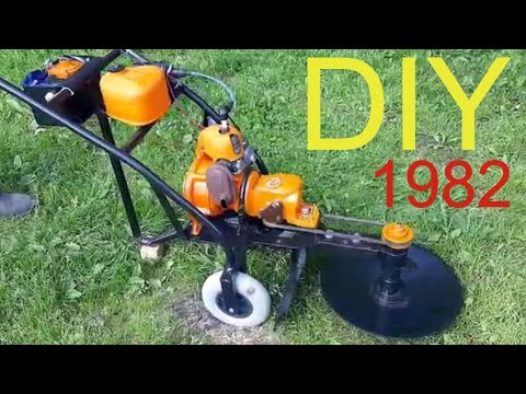 Видео: Косилка из бензопилы Дружба 1982 года. DIY. The mower from the chainsaw Druzhba 1982.