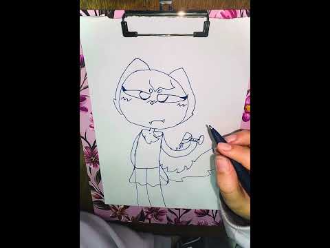 Видео: Рисуем меня вампира:))