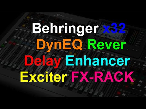 Видео: Настройка Behringer X32 о FX