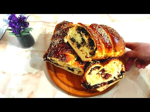 Видео: Пасхальный хлеб. Пышный, нежный и очень ароматный, с вкуснейшей начинкой! Бриошь.