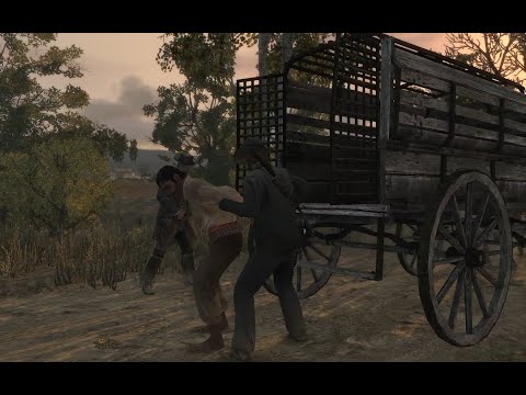 Видео: Спасаем заложников. Red Dead Redemption #9