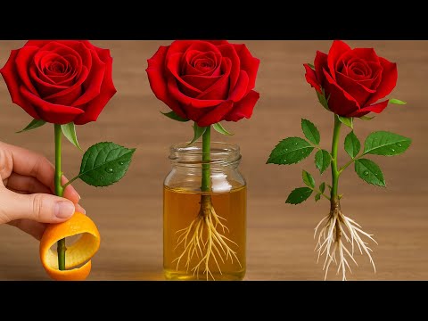 Видео: Воткните в эту воду черенок розы — к утру у вас появится 999 корней!