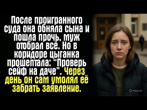 Видео: После проигранного суда она обняла сына и пошла прочь, муж отобрал всё. Но в коридоре цыганка