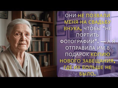 Видео: Они не позвали меня на свадьбу внука, чтобы  не портить фотографии   — А я отправила им в пода......