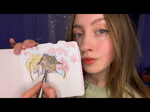 Видео: асмр🌷рисую и комментирую тихим голосом🌷asmr soft spoken