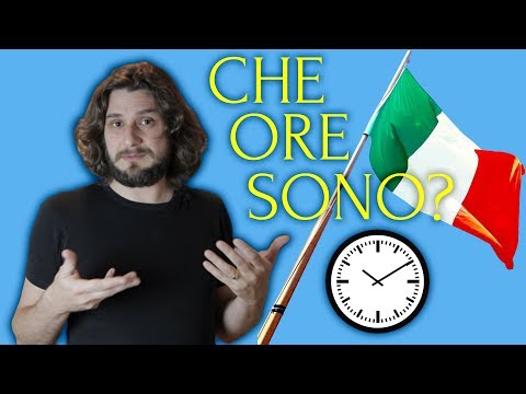 Видео: Говорить о времени по-итальянски | спросить время | Который час? Che ore sono? | итальянский язык