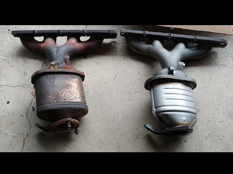Видео: Замена засоренного каталитического нейтрализатора на Chevrolet Malibu 2008 года выпуска