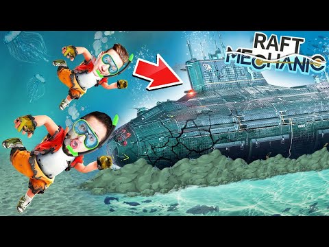 Видео: НАШЛИ ЗАТОНУВШИЙ КОСМИЧЕСКИЙ КОРАБЛЬ! ВЫЖИВАНИЕ НА ЗАТОПЛЕННОЙ ПЛАНЕТЕ В RAFT MECHANIC