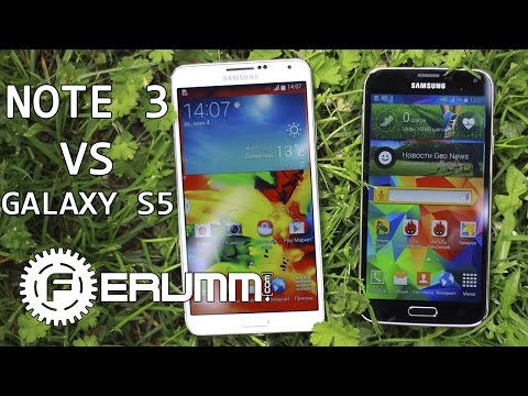 Видео: Samsung Galaxy S5 VS Galaxy Note 3. Битва равных. Честное сравнение Note 3 и S5 от FERUMM.COM