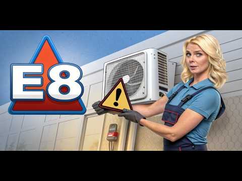 Видео: Код ошибки E8 кондиционера Midea Carrier Sharp Gree Akai: значение и устранение неисправностей