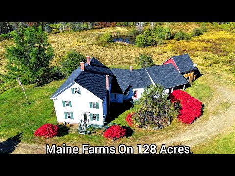 Видео: Фермы в штате Мэн на площади более 128 акров | Недвижимость штата Мэн | Колониальные фермы в штат...