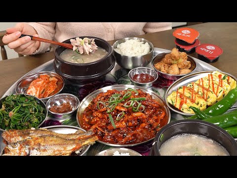 Видео: Mukbang :) Сегодня наполнила поднос разнообразными гарнирами.