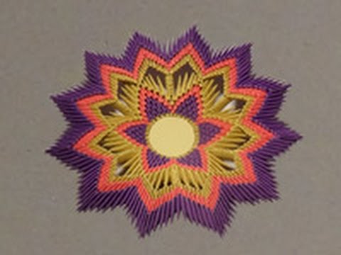 Видео: Модульное оригами.№7 Декоративная тарелка