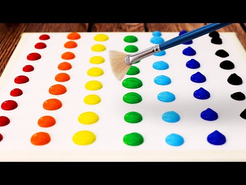 Видео: 🌈Рисуем мечтательную радугу | Расслабляющая акриловая живопись #569