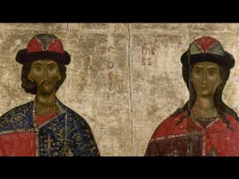 Видео: Цикл мини-экскурсий В.М.Ахунова «Тайный смысл известных картин». Икона «Святые Борис и Глеб»