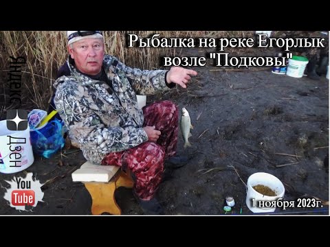 Видео: Рыбалка на реке Егорлык возле "Подковы" 1 ноября 2023г.
