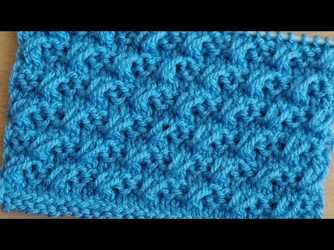 Видео: Интересный 👍несложный узор спицами для джемпера, жилета, туники.