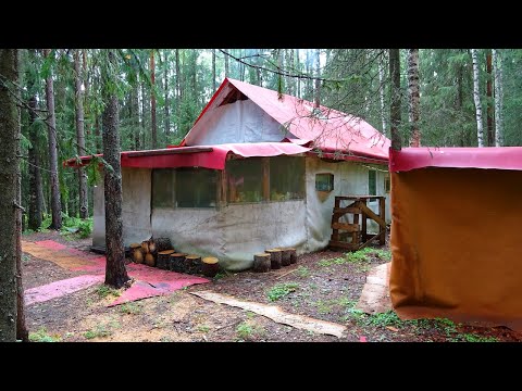 Видео: Путешествие на Ямозеро Ч1. Сплав по реке Ропча, Весляна. Лесная изба охотничье зимовье. Один в тайге