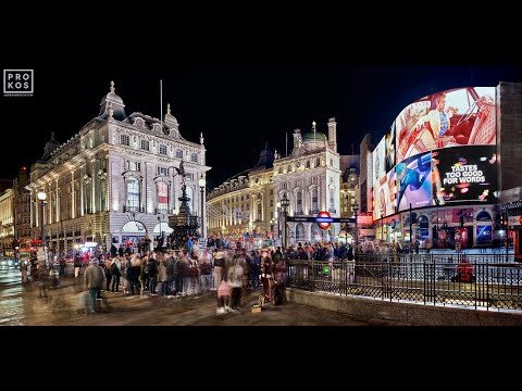 Видео: Вечерняя прогулка по центру Лондона. Evening walk at central London.