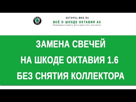 Видео: 👍 Меняем свечи на Шкоде А5 1.6 БЕЗ СНЯТИЯ КОЛЛЕКТОРА