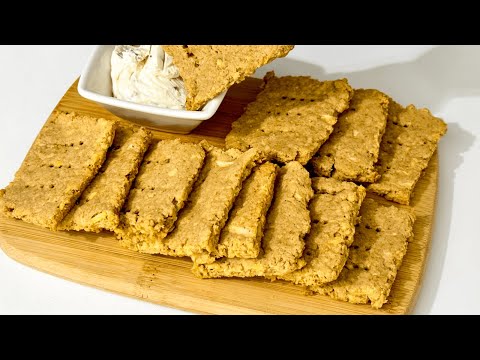 Видео: Яблочные крекеры из 3-х ингредиентов! Легкий перекус в новогоднюю ночь! Без сахара, без яиц!