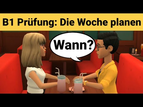 Видео: Устный экзамен по немецкому языку B1 | Планируйте что-нибудь вместе/диалог | обсуждение Часть 3