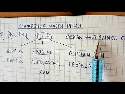 Видео: Служебные части речи – как их быстро запомнить и что это вообще такое