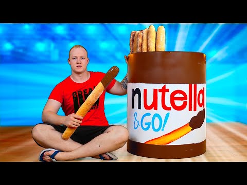 Видео: МЫ ПРИГОТОВИЛИ ОГРОМНУЮ Nutella Go ВЕСОМ В 50 КИЛОГРАММ