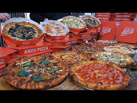Видео: Отличные начинки! Американская пицца высоко оценена покупателями - BEST 3 / корейская уличная еда